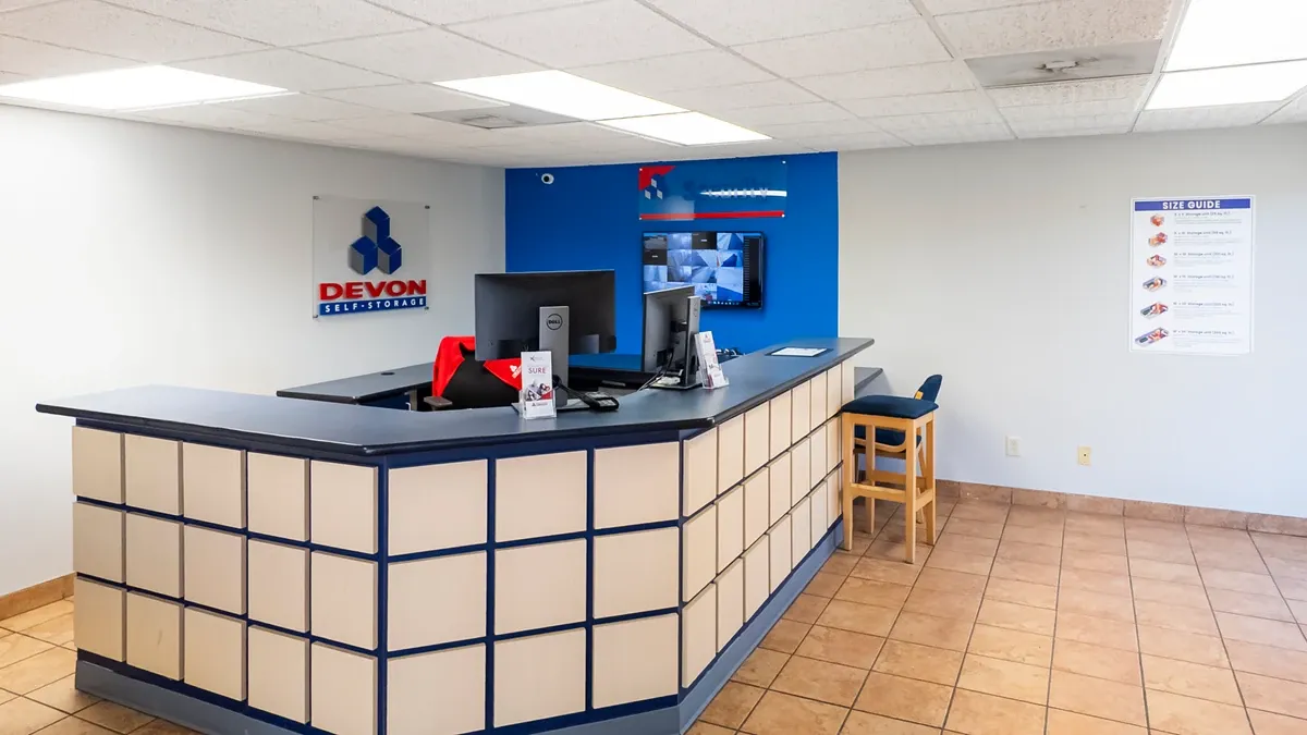 Devon Self Storage Interior Office